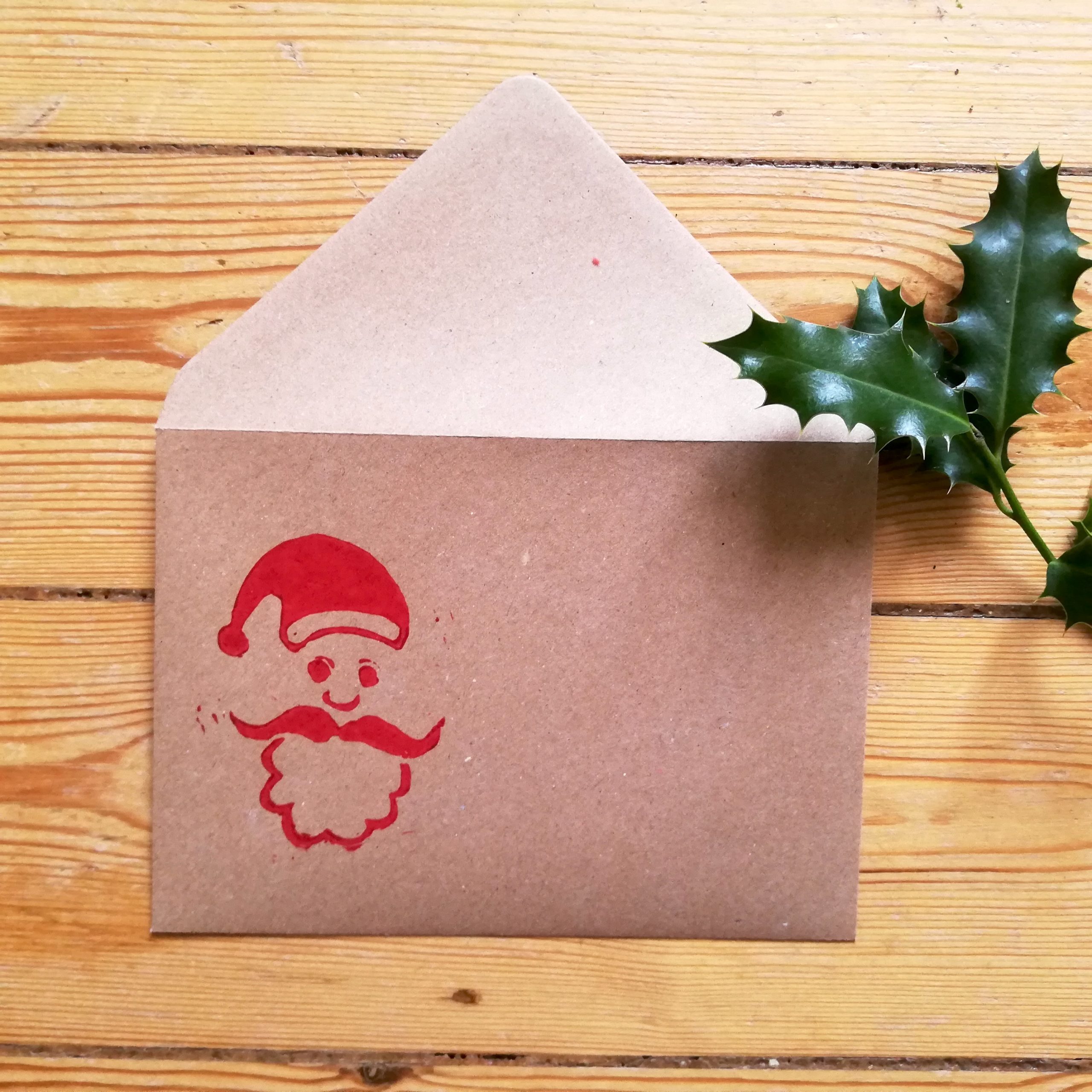 Enveloppe cadeau Père Noël 16 x 24 x 0,5 x 0,5 avec autocollants