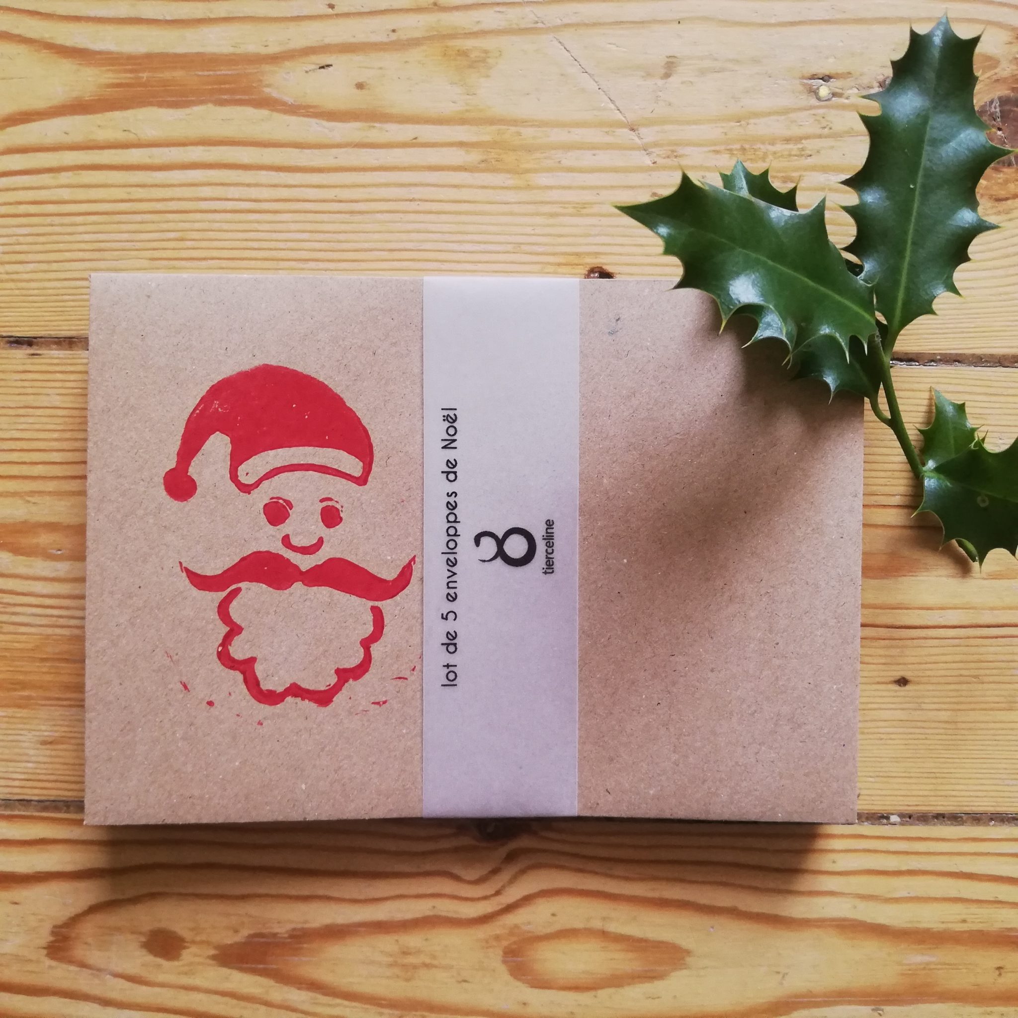 5 Enveloppes De Noël Premium - Rouge Doré - Format A6 (15x11 Cm) - Avec Cachet De Cire Autocollant