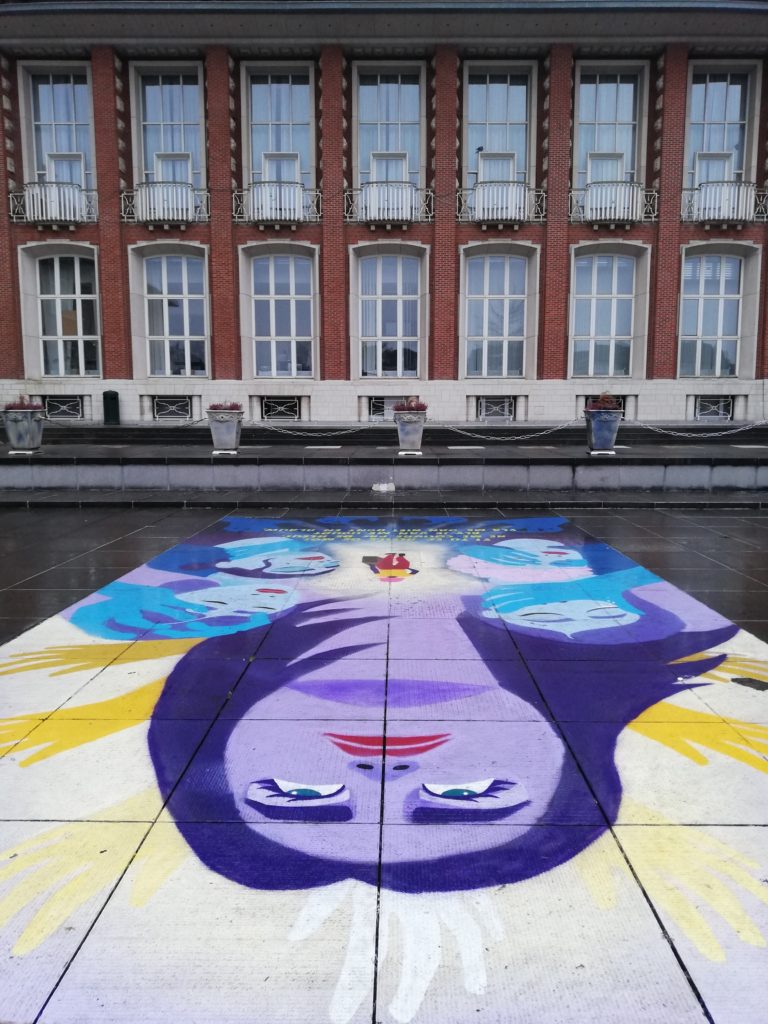 Fresque Street-art contre les violences faites aux femmes